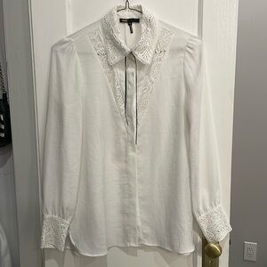 Maje White Shirt, Size 3